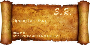 Spengler Rea névjegykártya